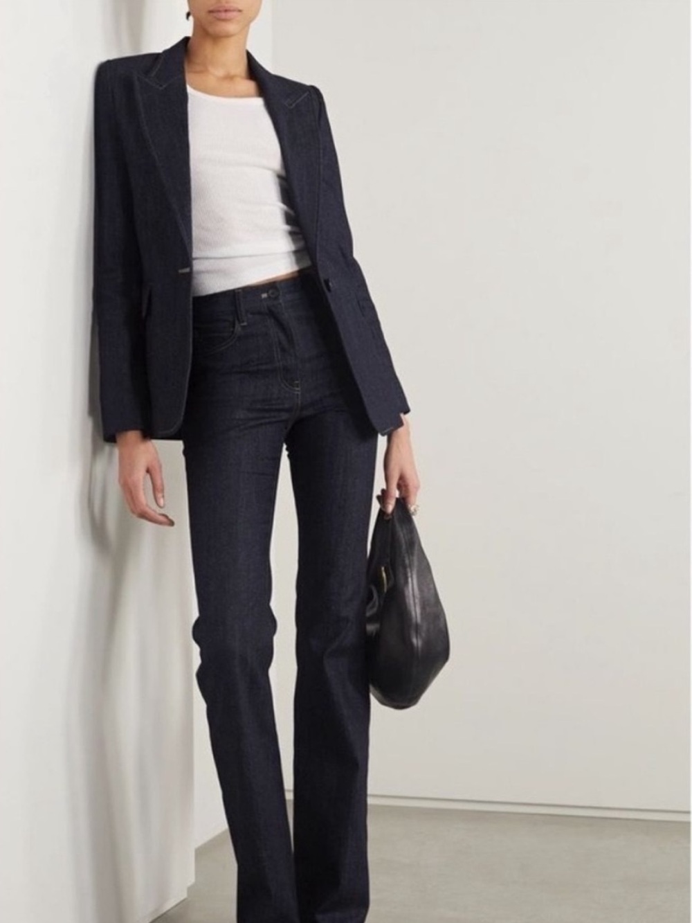 NWOT Nili Lotan Denim Blazer. Size 0